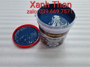 Son chậu cảnh màu Xanh Than hệ bóng ngoại thất supon (Thùng 18L)
