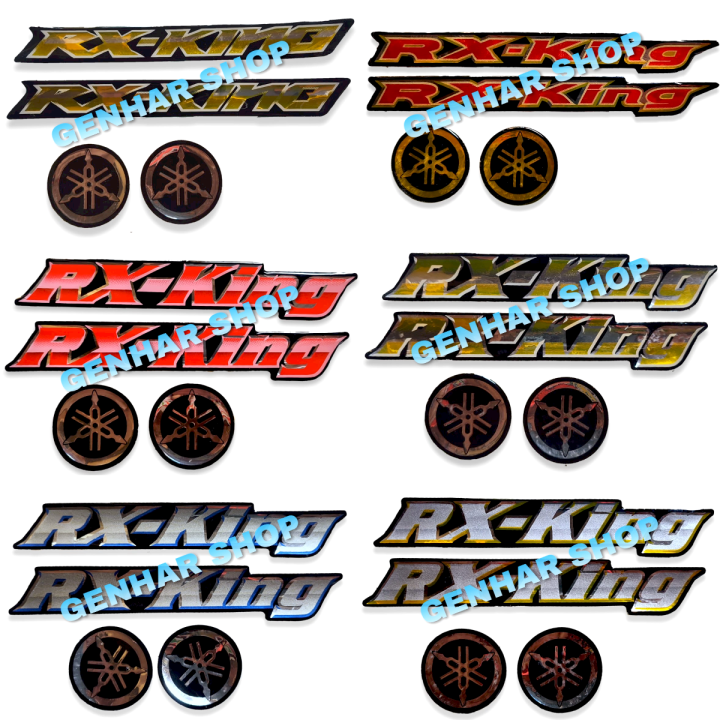 Emblem Rx King Stiker Timbul Rx King Sepasang Kiri Kanan Lazada