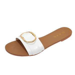 Womens Trendy Slide Sandals Casual Open Toe Flat Summer Shoes Lightweight Slide Sandals