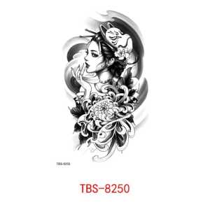 Zaril Tato Temporer Tattoo Tatto Temporary Tahan Air Sementara Anti Air Seri TBS-8250 Motif Wanita Douyin China Cantik
