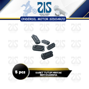 Karet Tutup Minyak Rem KHARISMA ( per 5 pcs)-Seal Oli RemCakramAtasKARISMA/SUPRA FIT NEW/SUPRA X 125
