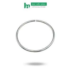 Lắc Tay Nữ Bạc Ta Nguyên Chất S99 Bản Tròn Trơn Đặc BẠC HIỂU MINH LTU624
