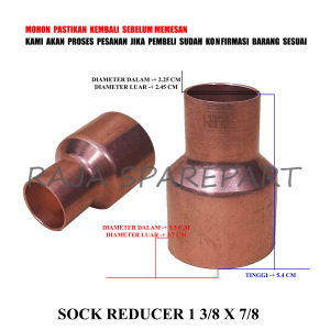 SR13878 SOCK REDUCER TEMBAGA / SOCK REDUCER 1 3/8 X 7/8