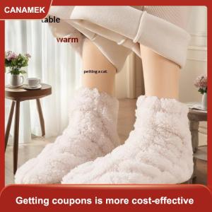 【CANAMEK】 Mùa Đông Chân Ấm Hơn Vớ Cho Phụ Nữ Người Đàn Ông Sang Trọng Nhà Ngủ Sàn Dài Socking Ấm Ngủ Vớ Chân Nóng Lên