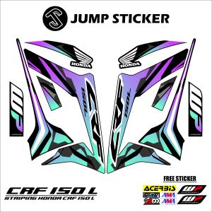 Stiker striping honda CRF 150 L grafis variasi 002
