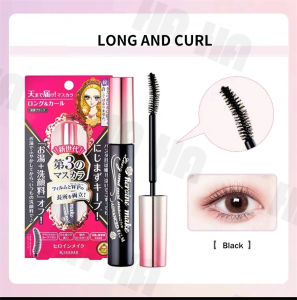 KissMe Heroine Volume Curl Mascara 6g Black-Purple Tinted Fiber-Infused Formula for Dramatic Lash Extension & 24H Smudge-Proof Hold