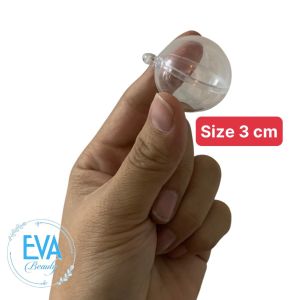 Quả Bóng tròn Nhựa Trang Trí Trong Suốt Đường Kính 3 Cm