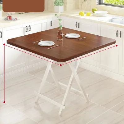โต๊ะทานอาหาร โต๊ะทานข้าวพับเก็บ ขนาด 80x80 cm.โต๊ะกินข้าว มีให้เลือก 6 สี โต๊ะไม้พับได้อเนกประสงค์