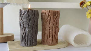 Silicone Tree Stump Mold Irregular Geometric Resin Gypsum Molds for Creative Homes Decoration and Handmade Gifts