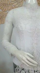 set kebaya akad nikah kebaya putih murah + longtorso dan rok