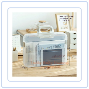 【COZYCASA】Portable Document Box / Documents Stationery Storage Case/ A4 Folder With Lock Handle/ File Organiser
