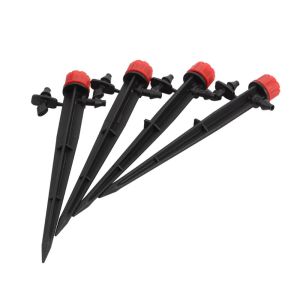 CUFEI 10Pcs 13cm Dripper Sprinkler Nozzle Red 8-Hole Garden Sprinklers Durable 360 Degree Garden Sprinkler Nozzles For Garden Watering System