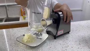 ABS Household Electric Slicer – Multi-Functional Tool for Vegetable Potato Slicing & Cheese Grinding