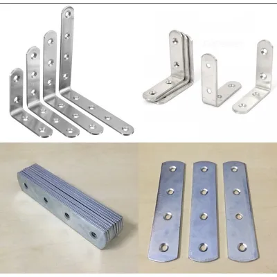 combo 10 cái Bát giá đỡ Ke góc vuông chữ L & thẳng bản rộng 1.5cm hàng dày