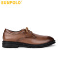 Giày Nam Da Thật Công Sở SUNPOLO SPH296 (Đen, Nâu). 