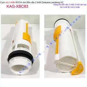 Cụm xả bồn cầu 2 khối Roto KAG-XBC83 cột xả bàn cầu 2 nhấn két rời xả nước bàn cầu két rời 2 nhấn êm xả tốt