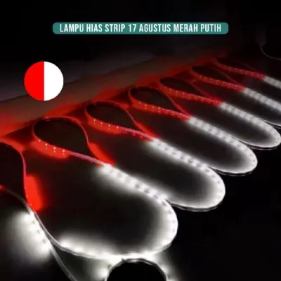 PAKET 1 - 5 METER PLUS SOKET (SOKET SUDAH TERPASANG) / LAMPU LED STRIP 5050 AC220V WATERPROOF