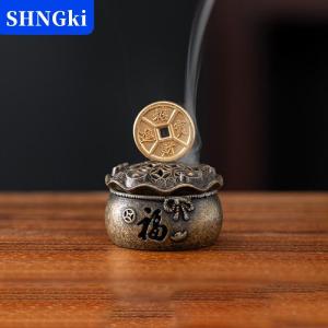 [COD] 🔥🔥🔥SHNGki Vintage hợp Kim Hương Burner Stick chủ ba chân Rỗng ra mini Gỗ đàn hương Lư Hương Burner trang trí nhà