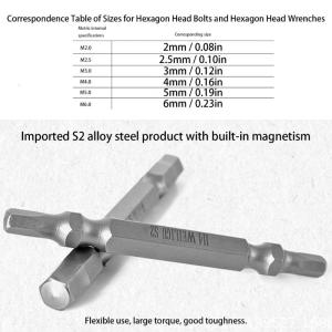 6pcs Magnetic Double Ended Hex Bits Practical Magnetic Hex Screwdriver Bits For Home Improvement And Repairs