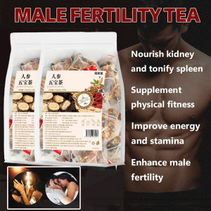 Ginseng Five Treasure Tea Year-round for Men  Boost Qi and Nourish Liver  Kidney Health with Scientific Formula  Goji Berry and Huangjing Tea Bags 250g