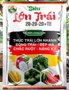 Phân bón siêu Lớn Trái nhập khẩu 100% từ cộng hòa liên bang Đức JVO66 NongNghiepVietNhat
