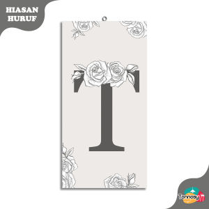 TENNESY HIASAN DINDING KUSTOM NAMA ALFABET HURUF FONT 10x20CM WALL DECOR DEKORASI KAMAR TIDUR RUMAH