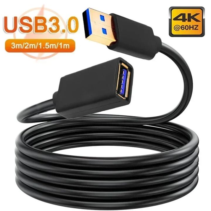 0.53M USB 3.0 Extension Cable for Smart TV PS4 Xbox Extender Cord Wire