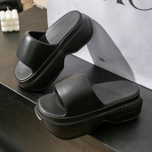 [Free Shipping] WomenS Thick-Soled Summer Slippers For Outdoor Wear Fashionable Height-Increasing Beach Sandals To Pair With Skirts High-Heeled Sandals For Women