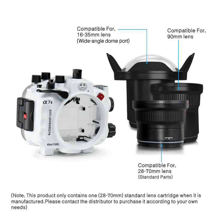 Seafrogs Plastic Waterproof 40m/130ft Camera Housing Protective