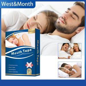 Tháng Tây Miệng Băng ngáy Relief Miệng Băng chăm sóc cho giấc ngủ ngăn ngừa ngáy dễ sử dụng không gây dị ứng cải thiện đêm chất lượng giấc ngủ giảm mở miệng thở giữ miệng trong khi ngủ sức khỏe Sản phẩm chăm sóc