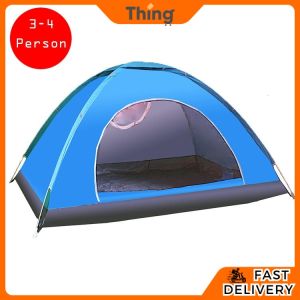 Warbase Waterproof 3-4 Person OR 2 Person Large Automatic Instant 2 Second Rapid Open Camping and Outdoor Tent - 7205 7206 7379