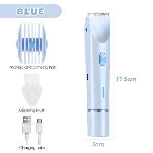 3‑in‑1 Women Electric Shaver Waterproof Private Pubic Hair Trimmer Painless Hair Scraper Epilator for Body Care