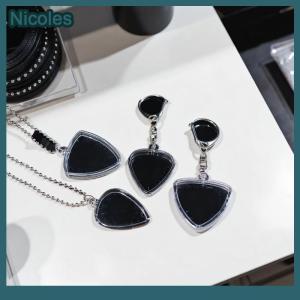 [Nicoles] Guitarists Storage Guitar Pick Collection Box Clear Holder Keyring Bag Heart Shaped Picks Size Case Musical Accessories