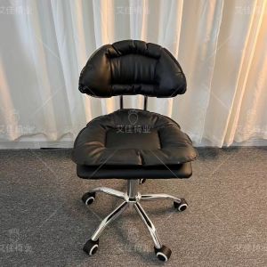 เก้าอี้บาร์ เก้าอี้บาร์หมุนได้  ขาสแตนเลส ปรับระดับความสูงได้ เบาะนุ่มนั่งสบาย มีพนักพิง