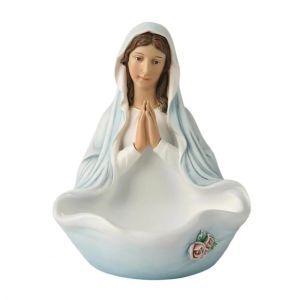 EO4MD Exquisite Virgin Mary Statue Elegant Durable Resin Figurine Creative Decorative Mary Figurine Home