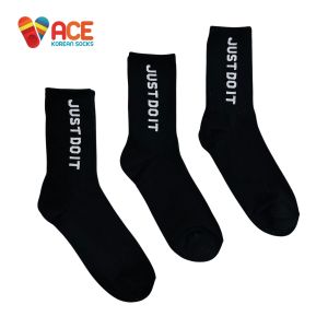 Just do it Basketball socks calf high Breathable Korean Socks for men. Basketball socks