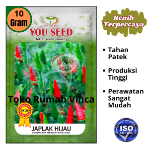 Benih Bibit Biji Cabe Rawit Hijau JAPLAK HIJAU 10gram Cap You Seed