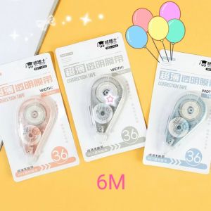 Quill & pad Shop เทปแก้ไขในแบบการ์ตูนสไตล์ INS เทปแก้ไขที่มีลักษณะน่ารักและมีค่าแสดงออกสูง ขนาดหนึ่งยาว 6 เมตร เส้นเทปออกมันราบรื่นและตัดเรียบ เทปแก้ไขที่พื้นผิวเรียบและเขียนได้ง่าย  A034