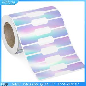 COD 500pcs cuộn giá dán đồ trang sức giá thẻ tự dính trắng trống Sticker kraft giấy Vòng Vòng cổ bông tai giá nhãn