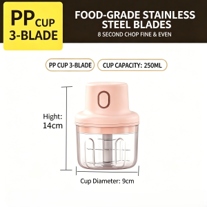 BODO Electric Garlic Chopper Meat Grinder Garlic Masher Machine Multi Portable Food Processor Garlic Crush USB Wireless Electric Mixer Household Fruit Vegetable Chopper Kitchen Cooking Tools