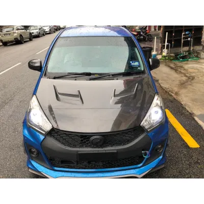 PERODUA MYVI LAGI BEST ICON 2012-2017 CARBON FIBER BONNET