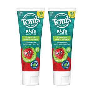 ❅American Toms Tom Cottage Natural Children#39s Toothpaste 2-3-6-12 Years Old Fluoride Mothproof Baby Not Spicy Strawberry Flavor⊿