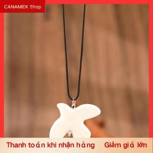 CS Tinh Tế Màu Trắng Gốm Hòa Bình Chim bồ câu Vòng Cổ Cho Phụ Nữ Cổ Điển Chim bồ câu Mặt Dây Chuyền Áo Len Chuỗi Thời Trang Đảng Trang Sức Phụ Kiện Quà Tặng