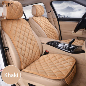 Car Seat Cover Protector Set Universal Car Front Rear Seats Cushion Warm Plush Automobiles Seat Covers Protector Mat-Rear seat cushion