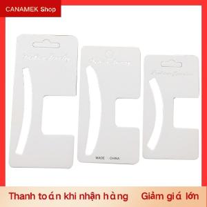CS 50pcs hiển thị thẻ cho tóc Claw Clip thẻ giấy headdress thẻ tóc trang trí gói tự làm đồ trang sức tông gói tóc Clip thủ công treo Thẻ tag
