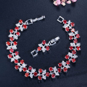 SEQUITO Nữ Tinh Tế Mạ Vàng Trắng Vòng Đeo Tay Vòng Đeo Tay Điều Chỉnh Được Đính Đá Lấp Lánh AAA Zircon Lập Phương Chất Lượng Cao Hình Lá Charm Lớn Trang Sức Tiệc B204