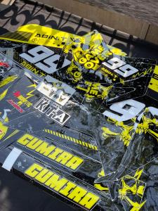 Decal Stiker CRF 150 L Dekal Sticker Striping Custom Full Body CRF 150L motif tengkorak hitam kuning i2-204 i2-1211