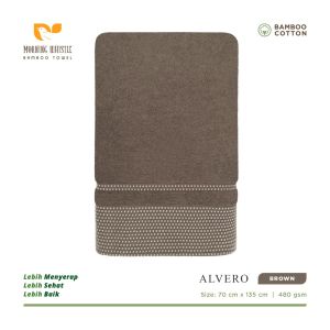 Terry Palmer Morning Whistle Bamboo Alvero Handuk Mandi Dewasa ukuran 70 x 135 cm