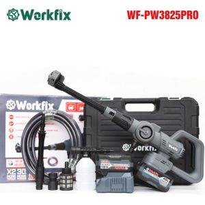Máy rửa xe dùng pin Workfix WF-PW3825PRO 3 Mức Chỉnh Tốc Đô Chân Pin Phổ Thông - Không Chổi Than