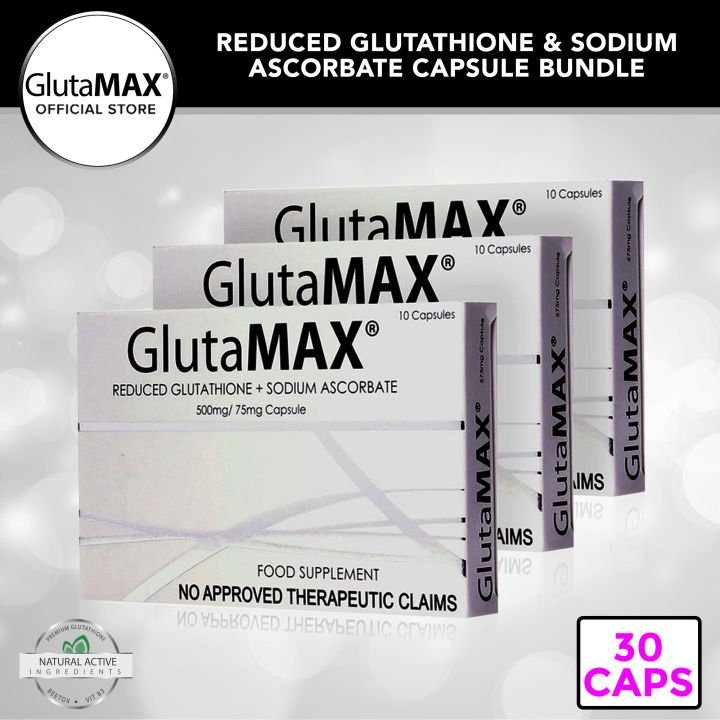 GlutaMAX Glutathione Whitening Lightening 30 Capsule Antioxidant Anti-aging  Detox Skin Care Glutathion Liquid Glutathione - Lazada